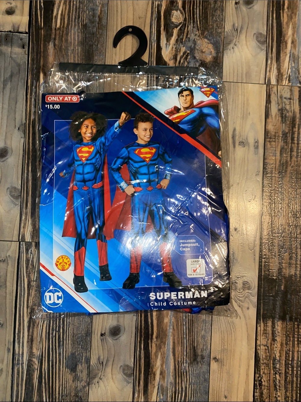 DC Superman Child Costume - Blue and Red size large 10-12